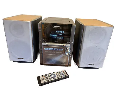 PANASONIC SC-PM28 140W 5-CD Changer/cassette/Radio Turner Stereo System • £115.99