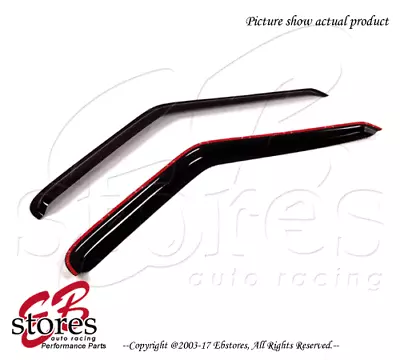 Black Tinted Out-Channel Vent Visor Deflector 2pcs For 1994-2004 Chevrolet S-10 • $39.59