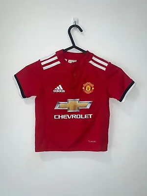 Manchester United Shirt 2017 2018 Child Size Excellent Condition Adidas Origina • £10