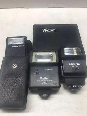 Lot Of 4 Vivitar Lens Cleaner Vivitar Cosina Nikon Camera Flashes • $19.99