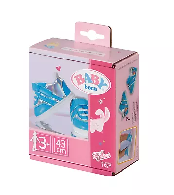 BABY Born Doll Sneakers Shoes  Blue 43cm • £8.99