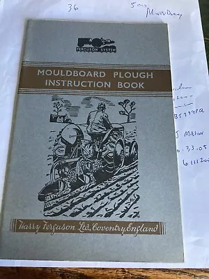 £40 • Buy Ferguson Mouldboard Plough Instruction Book…