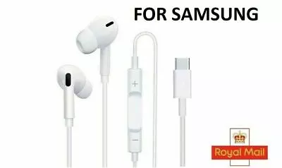 TYPE C EARPHONES HEADPHONES FOR SAMSUNG GALAXY NOTE10 S10S20S21 S22 Ultra S10 • £7.99