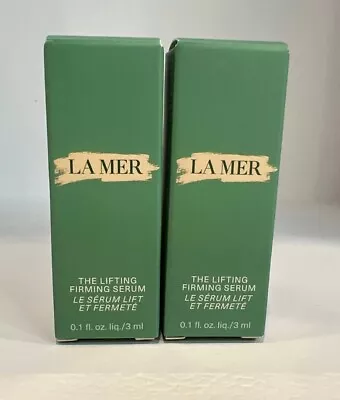 2x La Mer~The Lifting Firming Serum .1oz/3ML X2 Travel Size NEW IN BOX .2oz/6ML. • $59