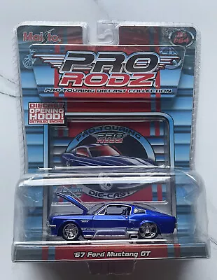 Maisto Pro Rodz Touring 1967 Ford Mustang Gt Fastback Candy Blue Sealed • $14.99