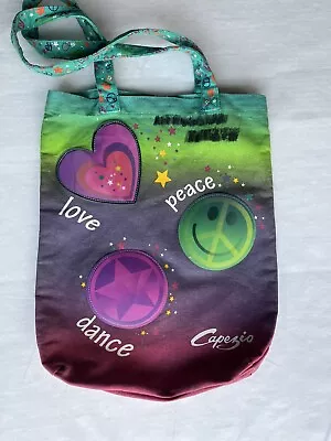 Capezio Dance Ballet Tote Bag Over Shoulder Purse Peace Hearts And Stars Child • $6.99