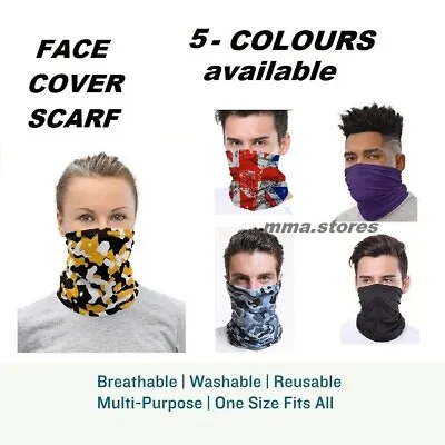 Full Function Face Cover Mask Neck Warmer Gaiter Snood Biker Balaclava Bandana • £2.39