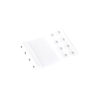 Bra Extender 4 Hook Elastic Extension Strap Plus Size Clip On Maternity White 1X • $5.10