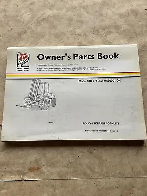 $249.99 • Buy JCB 940-2/4 Rough Terrain Forklift Parts Book Manual