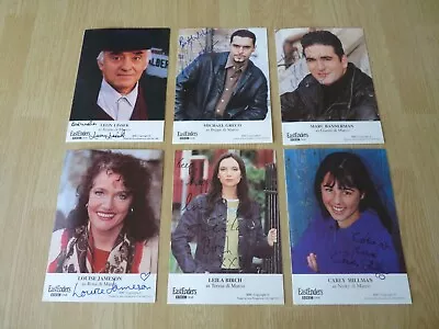 EASTENDERS CAST CARDS X 6 Di MARCO  FAMILY MEMBERS ALL HAND SIGNED • £39.99