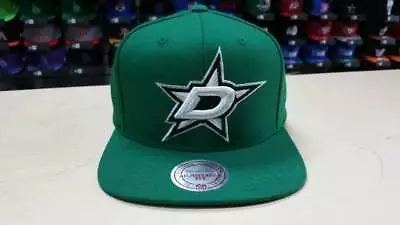 Mitchell & Ness NHL Dallas Stars Team Logo Green White Retro Snapback Cap Hat • $24.95