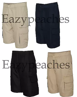 Burnside Microfiber Shorts Golf Hike Sport Cargo Pocket Mens Sizes 30-40 B9803 • $19.95