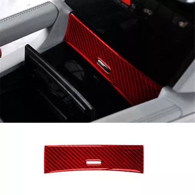 Red Carbon Fiber Central Storage Box Cover Trim For Mercedes-Benz M-Class W164 • $10.87