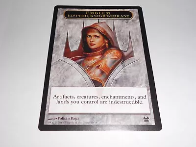 MTG English Magic VLP Card ELSPETH KNIGHT-ERRANT Emblem From Modern Masters • $9