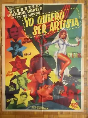 1958 YO QUIERO SER ARTISTA Resortes TIN TAN BEAUTIFUL ART MEXICAN MOVIE POSTER • $49.99
