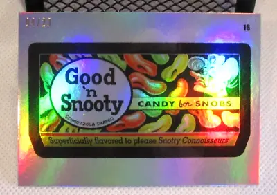 Wacky Packages 2023 Old School Series 11 Rainbow Foil #16 Good 'n Snooty 04/20 • $39.98
