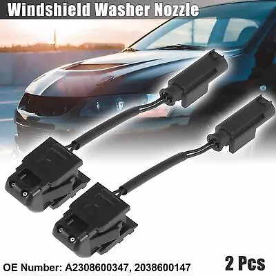 2pcs Windshield Washer Nozzles Spray Jet For Mercedes-Benz C Class A2308600347 • $39.39