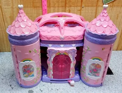 Vintage My Little Pony Crystal Rainbow Castle Palace Playset Pop Up 3 Floors • $35.99