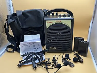 Hisonic HS-122B Rechargeable Portable Wireless PA Amplifier System - Tested! • $59.99