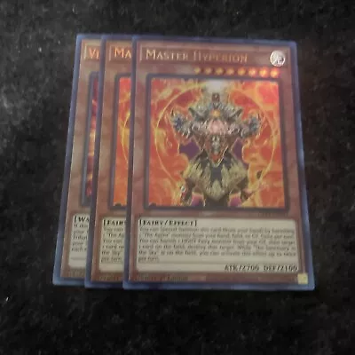 Yugioh! 3x MASTER HYPERION GFP2-EN047 ULTRA Yu-Gi-Oh! • $3.95