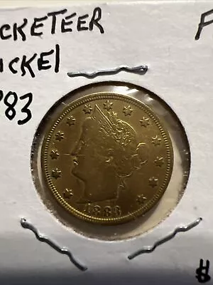1883 Racketeer Gold Nickel • $25