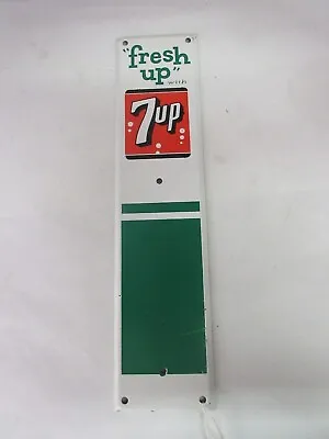 Vintage Advertising Tin Door Push Pull 7 Up  Soda Pop Store   104-x • $235