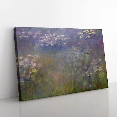 Water Lilies Lily Pond Vol.26 By Claude Monet Canvas Wall Art Print Framed Decor • £29.95