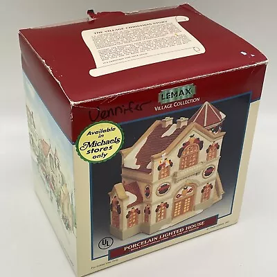 1998 Lemax Christmas Village Porcelain Lighted Fruit House Michael's Exclusive • $23.74