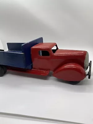 Vintage Metal Toy Truck Red And Blue • $19.99