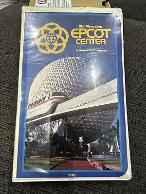 WALT DISNEY WORLD EPCOT CENTER - A Souvenir Program VHS Clamshell 1983 Vintage • $6