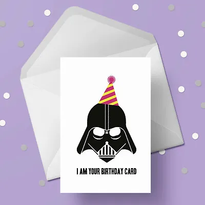 Star Wars Birthday Card - Funny Darth Vader • £3.45