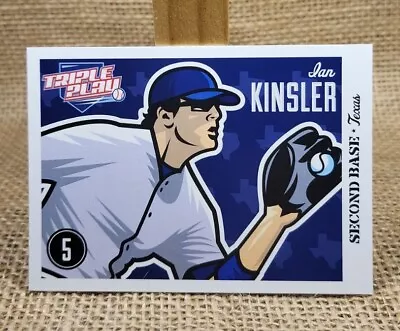 2012 Panini Triple Play Ian Kinsler Baseball Card #82 Rangers A1 • $0.99