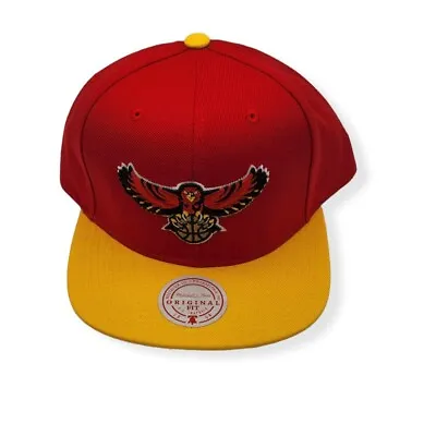 Mitchell & Ness Atlanta Hawks Team 2 Tone 2.0 Adjustable Snapback Hat Cap • $34.99