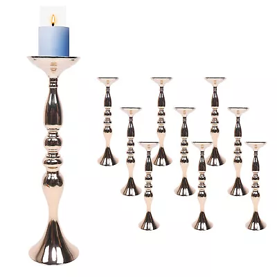 10pcs Metal Vase Centerpiece Stand Candle Holder Wedding Flower Table Decor  • $93