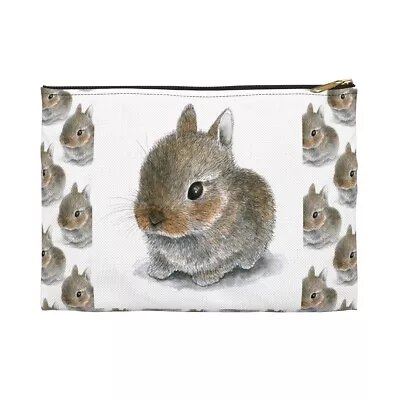 Cosmetic Bag Makeup Bag Pouch Accessory Rabbit 61 Bunny Art By L.Dumas • $17.99