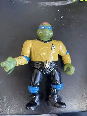 Teenage Mutant Ninja Turtles Star Trek Captain Leonardo 1994 Tmnt Leo Loose Fig • $19.99