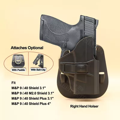 Gun Holster For S&W M&P 9/40 Shield 3.1'' MP 9 M2.0 Shield MP 9/40 Shield Plus • $20.59