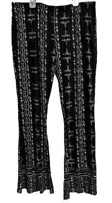 Mossimo Flare/Bell Bottom Leggings Pants Abstract Print Women's Xxl Stretch Soft • $10.98