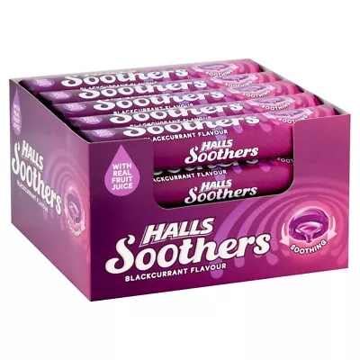 Halls Soothers Blackcurrant Cough Drops Sweets (20 Rolls) • £16.50