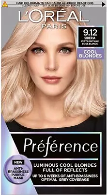 L'Oreal Paris Preference Permanent Hair Dye Colours • £13.99