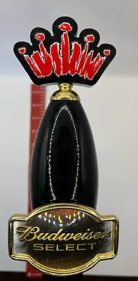 Budweiser Select Beer Tap Handle With Crown 13  Black Bud Light • $15