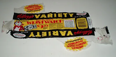 1977 Kelloggs Cereal Box Variety Tray Wrap W/ Tony The Tiger Watch Offer • $25