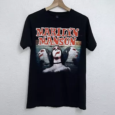 Marilyn Manson Sweet Dreams Are Made Of Tee Black T-Shirt Short Sleeve Sz Small • $22.48