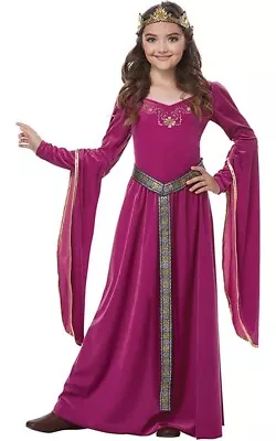 Medieval Princess Renaissance Queen Child Girls Fancy Dress Book Week Costume • $63.62