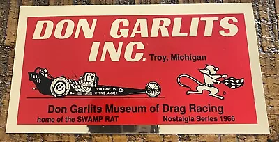 Vintage Nhra Drag Racing Sticker Don Garlics • $12