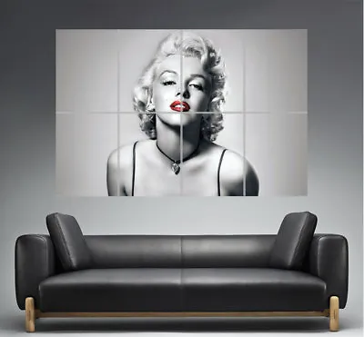 Marilyn Monroe Lipstick Red Lips Wall Art Poster Great Format A0 • $24.57