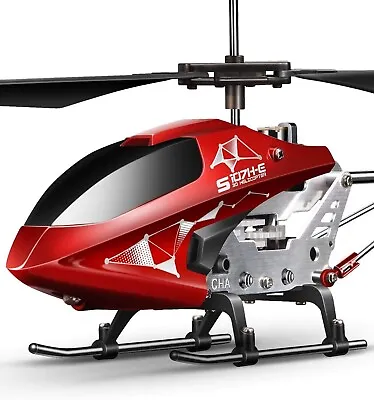 Remote Control Helicopter S107H-E Aircraft  3.5 Channel For Kids (Red) • $44.99