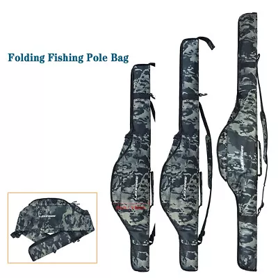 1.6M Folding Fishing Rod Bag Portable Fishing Pole Tackle Protective Cover Case • $27.90