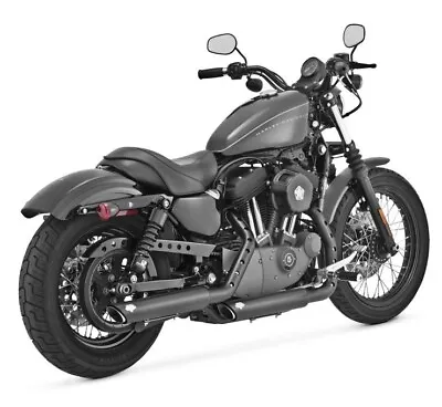VANCE & HINES BLACK SLASH CUT SLIP-ON MUFFLERS 46839 Harley SPORTSTER 883 1200 • $499.99