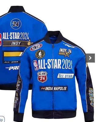 NBA ALL STAR 2024 Pro Standard Varsity Jacket Mens Sz 3XL NWT Royal Blue Pacers • $450